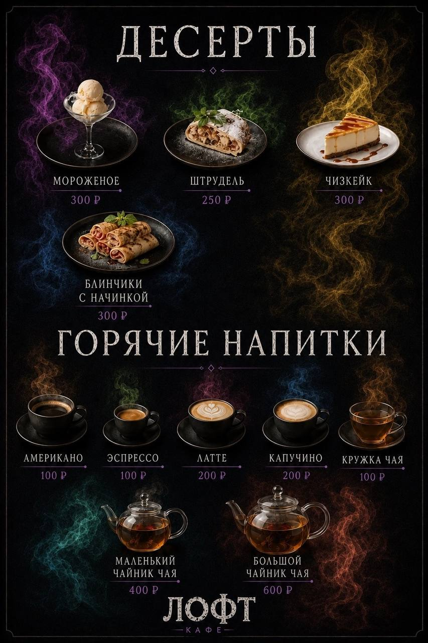 Десерты и напитки